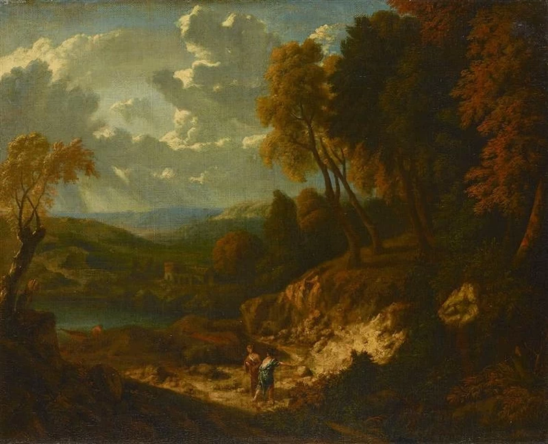 Paesaggio forestale con lago - Gemäldegalerie Alte Meister, Dresda